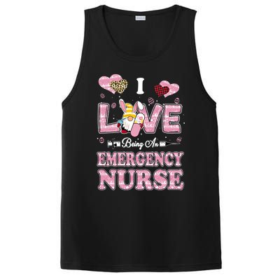 I Love Being Emergency Nurse Gnome Easter Nurse Gift PosiCharge Competitor Tank