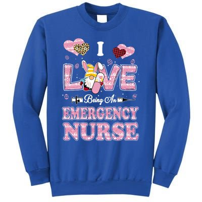 I Love Being Emergency Nurse Gnome Easter Nurse Gift Sweatshirt