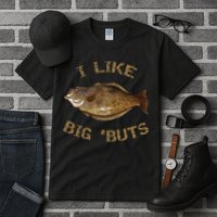 I Like Big 'Buts Halibu For Halibut Fishing Tall T-Shirt