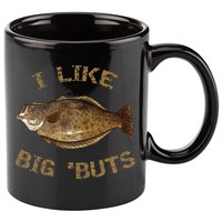 I Like Big 'Buts Halibu For Halibut Fishing 11oz C Handle Ceramic Mug