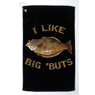I Like Big 'Buts Halibu For Halibut Fishing Golf Towel