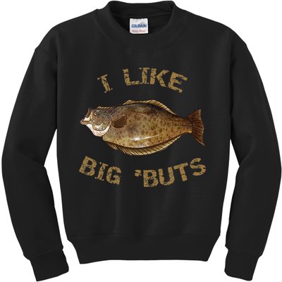 I Like Big 'Buts Halibu For Halibut Fishing Kids Sweatshirt