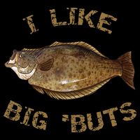 I Like Big 'Buts Halibu For Halibut Fishing Zip Tote Bag
