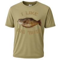 I Like Big 'Buts Halibu For Halibut Fishing Cooling Performance Crew T-Shirt