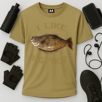 I Like Big 'Buts Halibu For Halibut Fishing Cooling Performance Crew T-Shirt