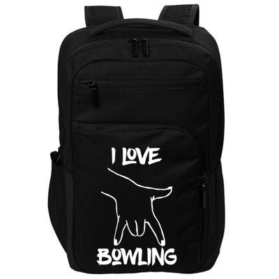 I Love Bowling Impact Tech Backpack