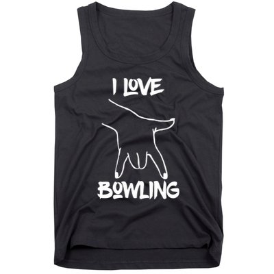 I Love Bowling Tank Top