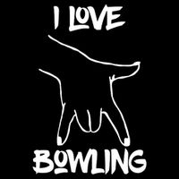 I Love Bowling Zip Tote Bag