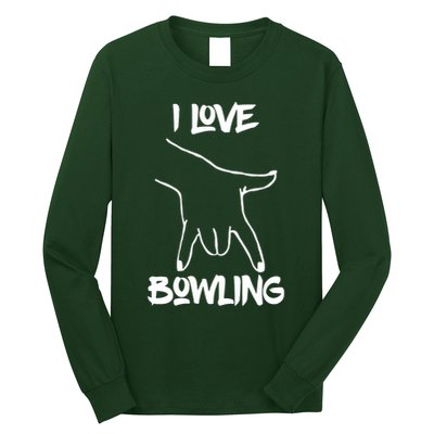 I Love Bowling Long Sleeve Shirt