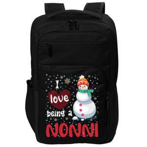 I Love Being A Nonni Snow Christmas Family Mom Grandma Gift Impact Tech Backpack