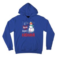 I Love Being A Nonni Snow Christmas Family Mom Grandma Gift Hoodie