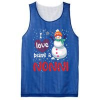 I Love Being A Nonni Snow Christmas Family Mom Grandma Gift Mesh Reversible Basketball Jersey Tank