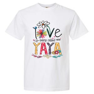 I Love Being Called Yaya Sunflower Mothers Day Garment-Dyed Heavyweight T-Shirt