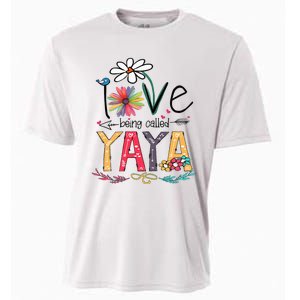 I Love Being Called Yaya Sunflower Mothers Day Cooling Performance Crew T-Shirt