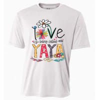 I Love Being Called Yaya Sunflower Mothers Day Cooling Performance Crew T-Shirt