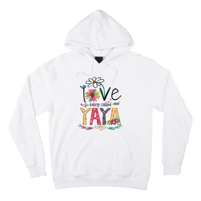 I Love Being Called Yaya Sunflower Mothers Day Hoodie