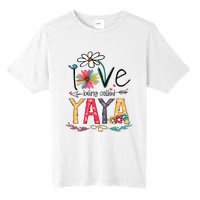 I Love Being Called Yaya Sunflower Mothers Day Tall Fusion ChromaSoft Performance T-Shirt