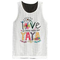 I Love Being Called Yaya Sunflower Mothers Day Mesh Reversible Basketball Jersey Tank