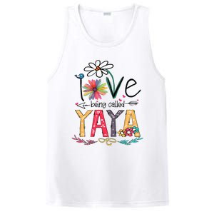 I Love Being Called Yaya Sunflower Mothers Day PosiCharge Competitor Tank