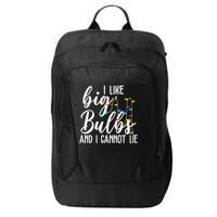 I Like Big Bulbs And I Cannot Lie Funny Christmas City Backpack