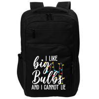 I Like Big Bulbs And I Cannot Lie Funny Christmas Impact Tech Backpack