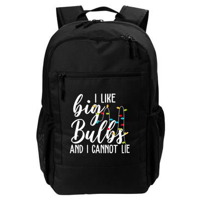 I Like Big Bulbs And I Cannot Lie Funny Christmas Backpack