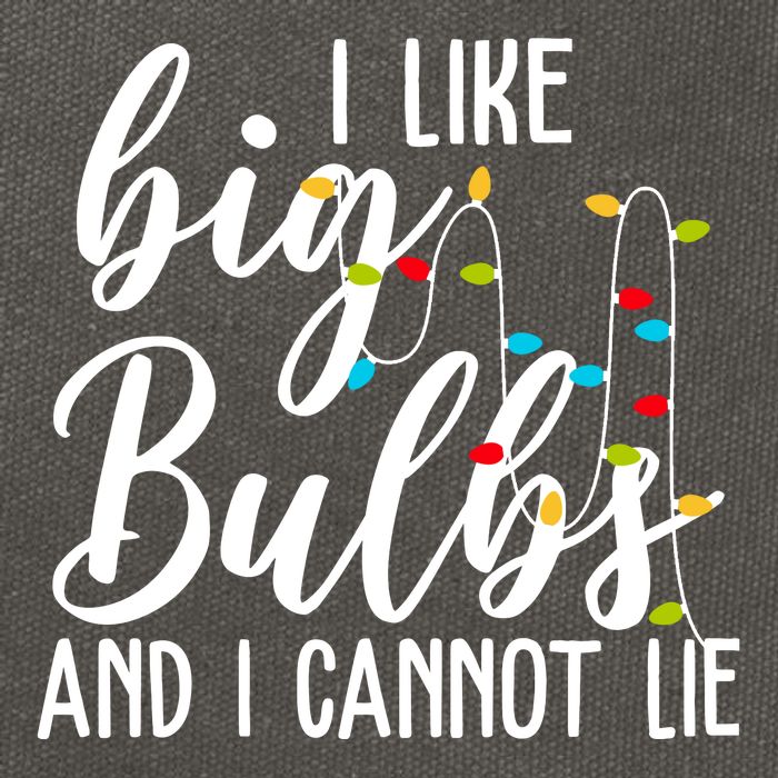 I Like Big Bulbs And I Cannot Lie Funny Christmas Cotton Canvas Backpack