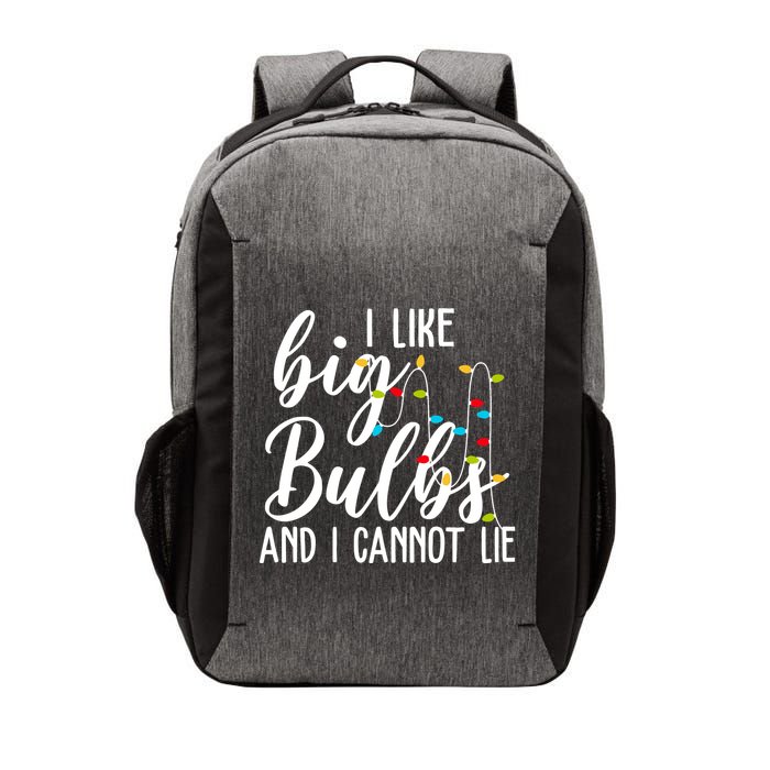 I Like Big Bulbs And I Cannot Lie Funny Christmas Vector Backpack