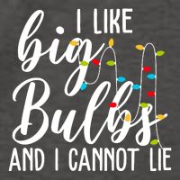 I Like Big Bulbs And I Cannot Lie Funny Christmas Vector Backpack