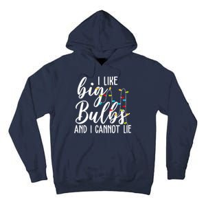 I Like Big Bulbs And I Cannot Lie Funny Christmas Tall Hoodie