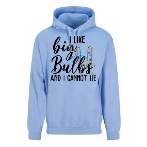 I Like Big Bulbs And I Cannot Lie Funny Christmas Unisex Surf Hoodie