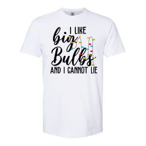 I Like Big Bulbs And I Cannot Lie Funny Christmas Softstyle CVC T-Shirt