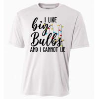 I Like Big Bulbs And I Cannot Lie Funny Christmas Cooling Performance Crew T-Shirt