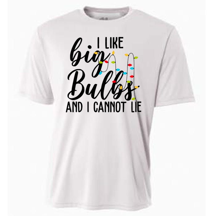 I Like Big Bulbs And I Cannot Lie Funny Christmas Cooling Performance Crew T-Shirt