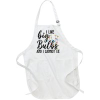 I Like Big Bulbs And I Cannot Lie Funny Christmas Full-Length Apron With Pockets