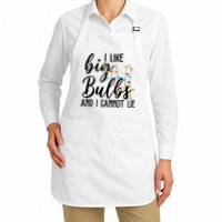 I Like Big Bulbs And I Cannot Lie Funny Christmas Apron