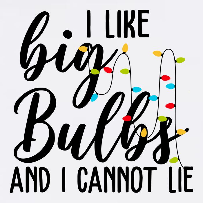I Like Big Bulbs And I Cannot Lie Funny Christmas Button