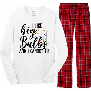 I Like Big Bulbs And I Cannot Lie Funny Christmas Long Sleeve Pajama Set