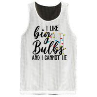 I Like Big Bulbs And I Cannot Lie Funny Christmas Mesh Reversible Basketball Jersey Tank