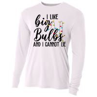 I Like Big Bulbs And I Cannot Lie Funny Christmas Cooling Performance Long Sleeve Crew