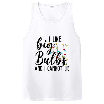 I Like Big Bulbs And I Cannot Lie Funny Christmas PosiCharge Competitor Tank