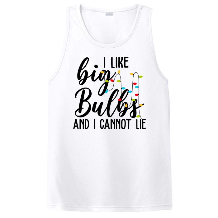 I Like Big Bulbs And I Cannot Lie Funny Christmas PosiCharge Competitor Tank