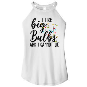 I Like Big Bulbs And I Cannot Lie Funny Christmas Women's Perfect Tri Rocker Tank