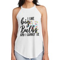 I Like Big Bulbs And I Cannot Lie Funny Christmas Women's Perfect Tri Rocker Tank