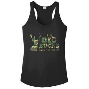 I Like Big Bucks And I Cannot Lie Camo Gift Ladies PosiCharge Competitor Racerback Tank