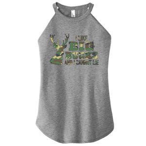 I Like Big Bucks And I Cannot Lie Camo Gift Women's Perfect Tri Rocker Tank