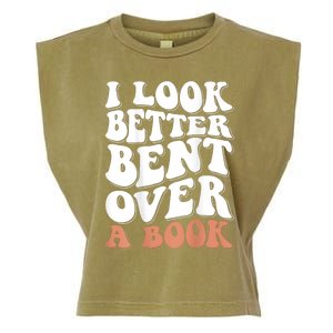 I Look Better Bent Over A Book Garment-Dyed Women's Muscle Tee