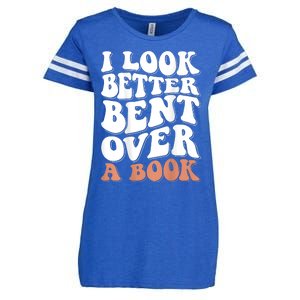 I Look Better Bent Over A Book Enza Ladies Jersey Football T-Shirt