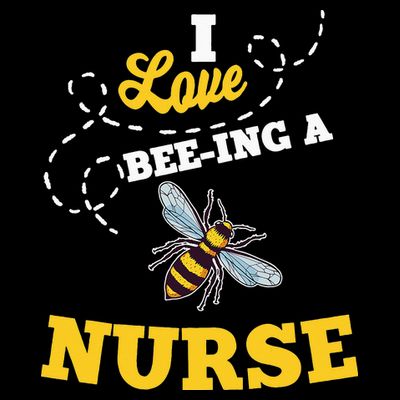 I Love BeeIng A Nurse Honey Bee Job T-Shirt