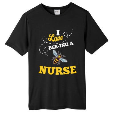 I Love BeeIng A Nurse Honey Bee Job Tall Fusion ChromaSoft Performance T-Shirt